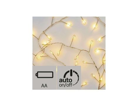Lampki choinkowe XMAS ZYK 0,9W 100LED 2,4m IP20 ciepły biały D3FW01