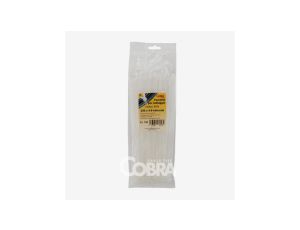 Opaska kablowa 160x4,8 biała COBRA 9240 /100szt./