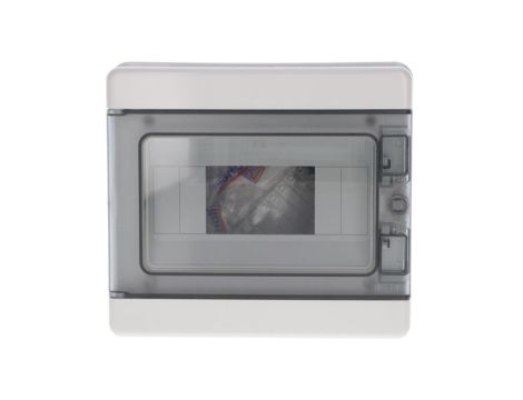 Rozdzielnica modułowa PV 1x8 natynkowa drzwi transp. seria 620 IP65 200x180x100 szyna N+PE szara EC62008E