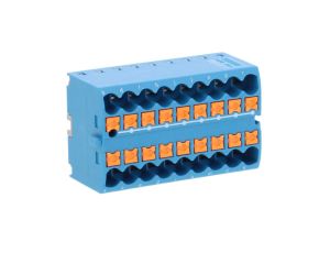 Blok rozdzielczy PTFIX 18X2,5 BU, niebieskie złącze przemysłowe - 18 punktów przyłączeniowych o przekroju 2,5mm2