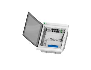 Rozdzielnica multimedialna Elegant 2x12 podtynkowa IP40 N+PE drzwi dymne 2435-21