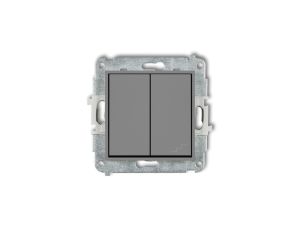 MINI Łącznik pojedynczy ze schodowym (wspólne zasilanie) szary mat 27MWP-10.1