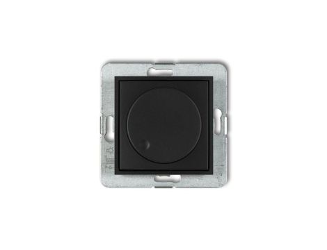 MINI Ściemniacz elektroniczny przyciskowo-obrotowy czarny mat 12MRO-1