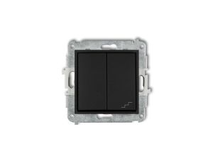 MINI Łącznik pojedynczy ze schodowym (wspólne zasilanie) czarny mat 12MWP-10.1