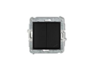 MINI Łącznik pojedynczy ze schodowym (osobne zasilanie) czarny mat 12MWP-10.2