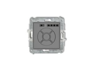 MINI Elektroniczny sterownik roletowy (przycisk centralny/dodatkowy) szary mat 27MSR-6