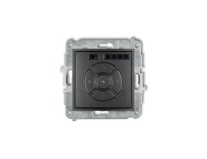 MINI Elektroniczny sterownik roletowy (sterowanie lokalne i pilotem sterowanie strefą i podstrefą) grafitowy 11MSR-4