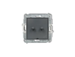 MINI Łącznik podwójny schodowy w stylu amerykańskim grafitowy mat 28MWPUS-33