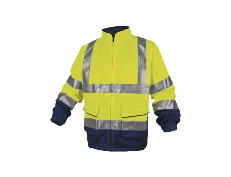 Ostrzegawcza bluza robocza z poliestru i bawełny kolor żółto-granatowy rozmiar 3XL PHVE2JM3X
