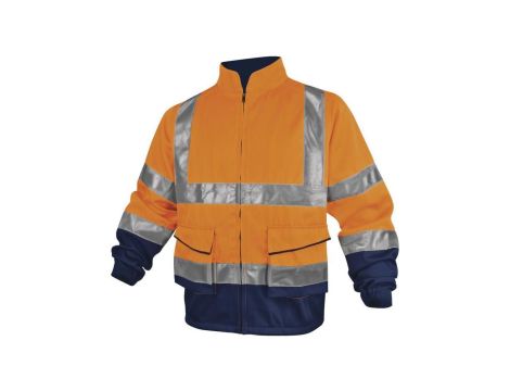 Ostrzegawcza bluza robocza z poliestru i bawełny kolor pomarańczowo-granatowy rozmiar 3XL PHVE2OM3X