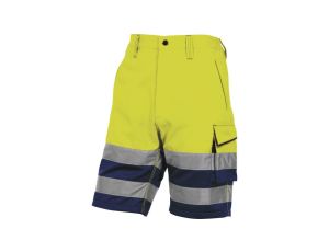 Ostrzegawcze spodnie bermudy robocze z poliestru i bawełny PHBE2JMXX
