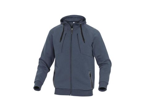 Bluza z molton poliestru/bawełna kolor granatowy rozmiar XL ANziOBMXG
