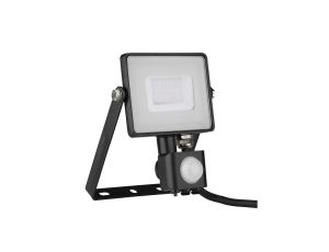 Projektor LED 30W 2400lm 3000K Dioda SAMSUNG z czujnikiem ruchu PIR Czarny IP65 460