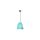 Lampa Wisząca VT-7255 E27 Prism Blue Stożek 3953