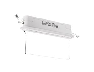 Oprawa awaryjna ARROW P IP40 1W 1h dwuzadaniowa dwustronna z auto testem biała ARP/1W/B/1/SA/AT/WH