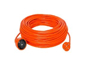 Przedłużacz ogrodowy 1-gniazdo b/u 20m /OMY 2x1/ pomarańczowy