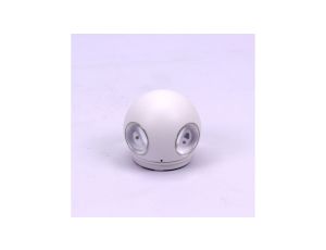 Kinkiet Ścienny VT-834 4W 4000K 440lm Okrągły IP65 Biały 8552