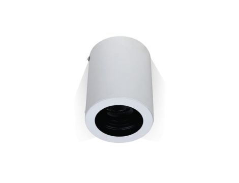Oprawa Aluminiowa GU10 Okrągła Natynkowa Biała 142x100 3627
