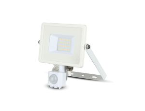 Projektor LED 20W 1600lm 6400K Dioda SAMSUNG z czujnikiem ruchu PIR Biały IP65 450