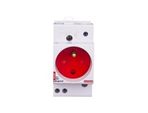 Gniazdo modułowe 2P+Z 10/16A z osłoną na szynę G382 004282