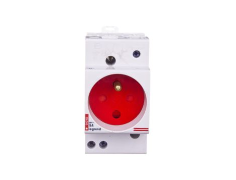 Gniazdo modułowe 2P+Z 10/16A z osłoną na szynę G382 004282