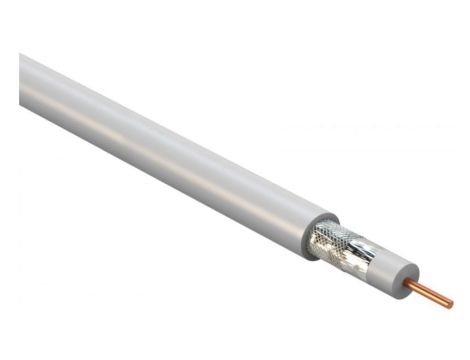 Przewód koncentryczny HWDXpek 75 1,0/4,8 TRISHIELD ekran AL/PET + oplot 33 procent + ekran AL/PET Eca UHD-4K CESAT /1000m/