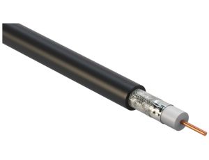 Przewód koncentryczny XWDXpek 75 1,0/4,8 czarny UHD-4K CESAT /500m/