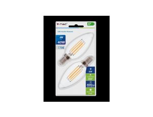 Żarówka Dekoracyjna LED FILAMENT VT-2174 4W E14 CANDLE 2700K 400lm A+ 300st. 7365