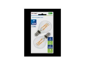 Żarówka Dekoracyjna LED FILAMENT VT-2184 4W E14 P45 2700K 400lm A+ 300st. 7366