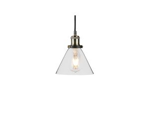 Lampa Wisząca VT-7185 LOFT Vintage Szkło Transparent fi180 3738
