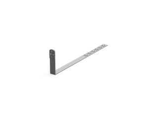Uchwyt pod dachówkę L-415mm H-100mm ocynk skręcamy z zaczepami 10.3.1/Z/S OG /91003402/