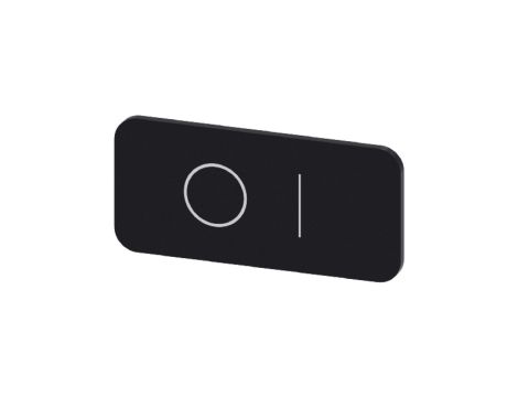 Etykieta samoprzylepna 12,5x27mm czarna biała inskrypcja /O I/ SIRIUS ACT 3SU1900-0AC16-0QG0 /10szt./