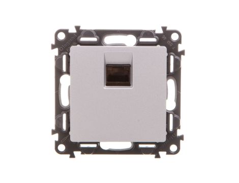 VALENA LIFE Gniazdo komputerowe 1xRJ45 kat.6A STP aluminium 753346