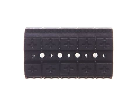 Blok zasilający 5P 4-przewodowy 4mm2 czarny 862-515 /200szt./