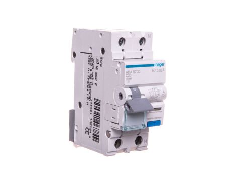 Wyłącznik różnicowo-nadprądowy RCBO 1P+N C20A 10KA 0,03A Typ A ADA570D