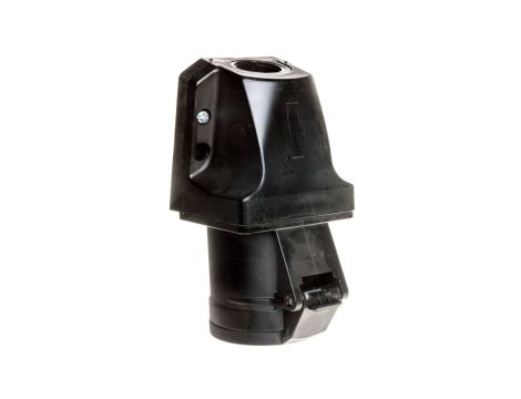 Gniazdo stałe 16A 3P 230V czarne IP44 /mała obudowa/ 113-6KX