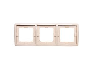 Simon Basic Standard Ramka potrójna uniwersalna beżowa IP44 BMR3B/12