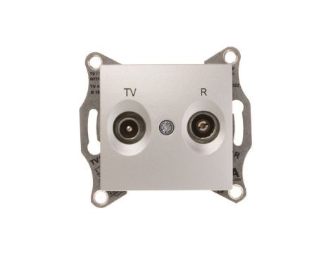 Sedna Gniazdo antenowe RD/TV przelotowe aluminium SDN3301860