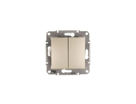 Sedna Łącznik schodowy podwójny 10AX satyna IP20 SDN0600168