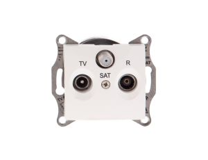 Sedna Gniazdo antenowe RD/TV/SAT przelotowe 8dB kremowe SDN3501223