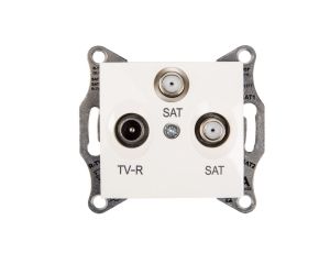 Sedna Gniazdo antenowe TV/SAT/SAT końcowe kremowe SDN3502123