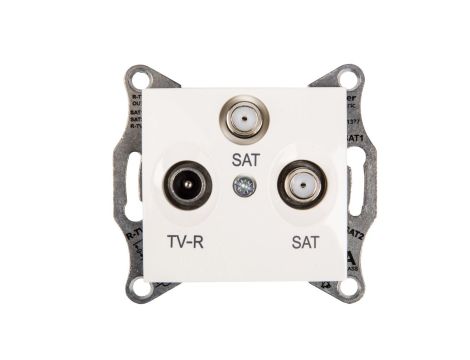 Sedna Gniazdo antenowe TV/SAT/SAT końcowe kremowe SDN3502123