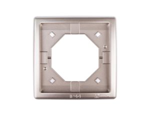 Simon Basic Standard Ramka bryzgoszczelna pojedyncza IP44 z uszczelką satynowa BMR1B/29