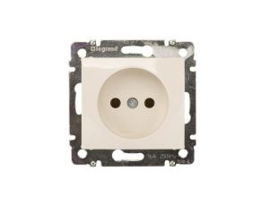 VALENA Gniazdo pojedyncze b/u 16A IP20 kremowe 774316