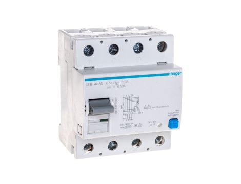 Wyłącznik różnicowoprądowy 4P 63A 0,3A typ B CFB463D