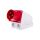 Wtyczka odbiornikowa 32A 3P 400V czerwona IP44 9523-9