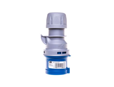 Wtyczka przenośna 16A 4P 230V niebieska IP44 TURBO SHARK 014-9TT