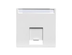 Merten System M Płytka centralna pojedyncza gniazda komputerowego RJ45 biel polarna MTN469819