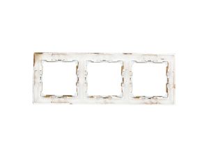 VALENA Ramka potrójna pozioma wenge/srebro 770373