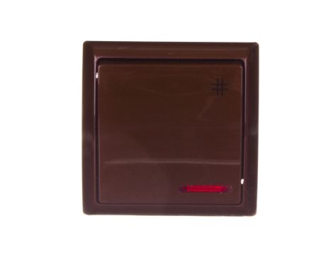 BIS Łącznik krzyżowy z podświetleniem brązowy ŁN-4BS/24